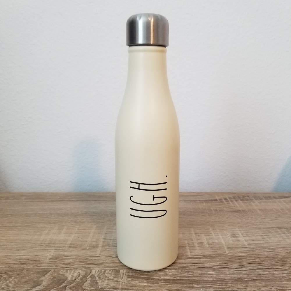 Rae Dunn UGH. cream water bottle twist top